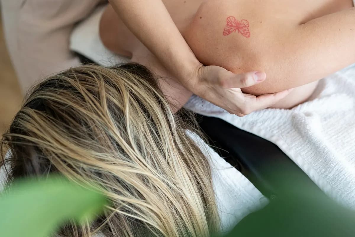 Guest enjoying a relaxing Balinese massage treatment